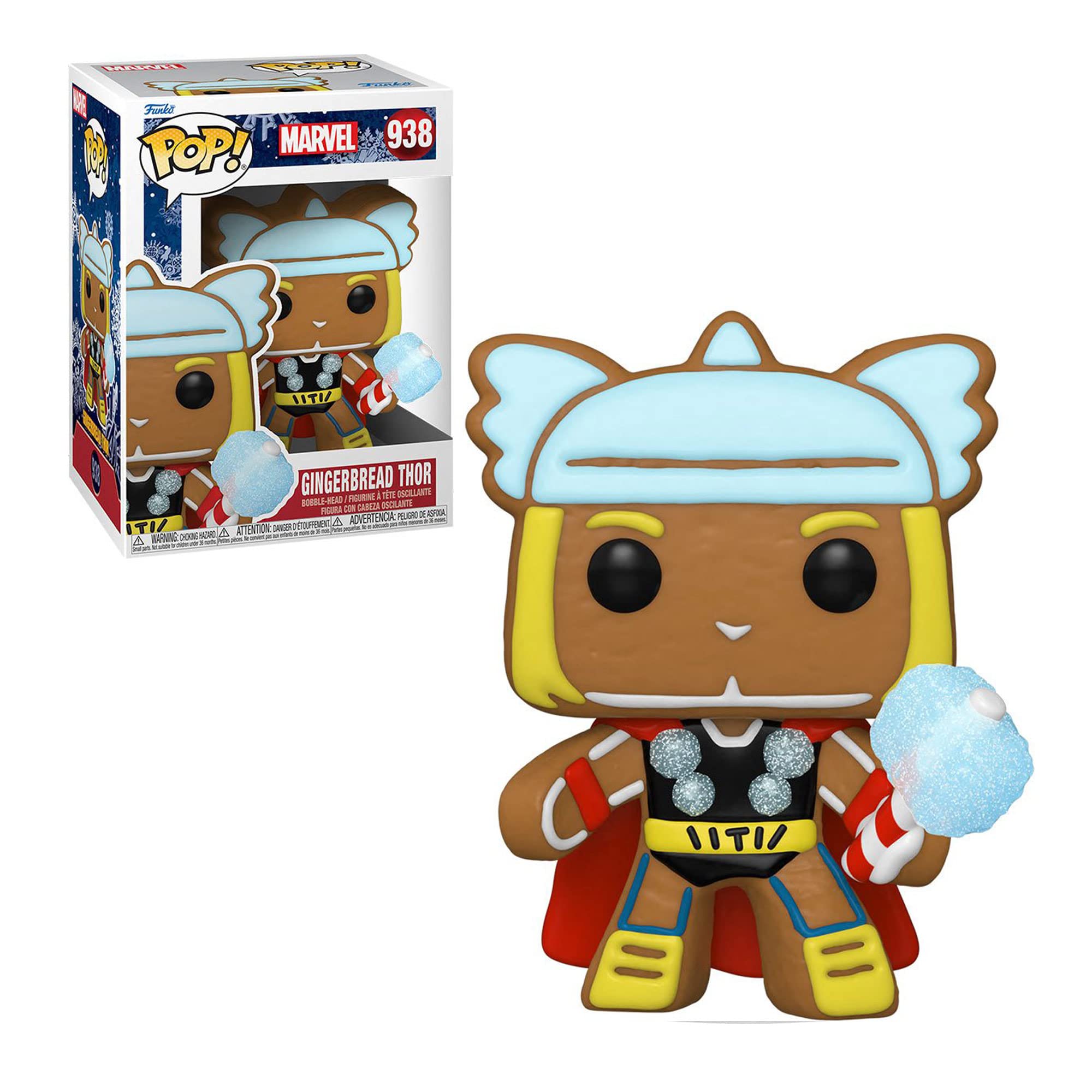 Funko POP! Marvel: Holiday - Thor - Marvel Comics - Collectable Vinyl Figure - Gift Idea - Official Merchandise - Toys for Kids & Adults - Comic Books Fans - Model Figure for Collectors and Display