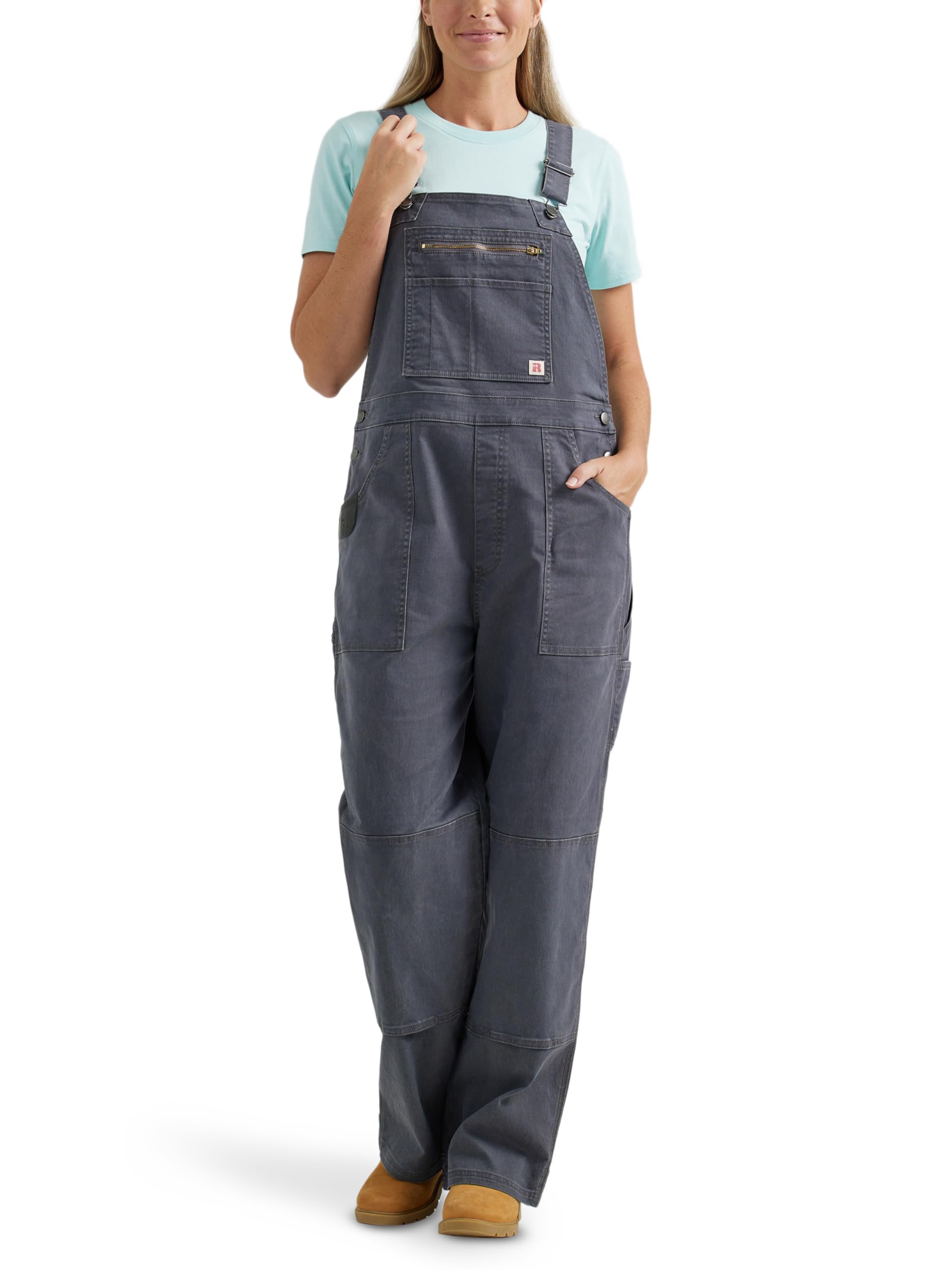 Wrangler Riggs Workwear Women’s Work Overall, Asphalt, X-Large Short