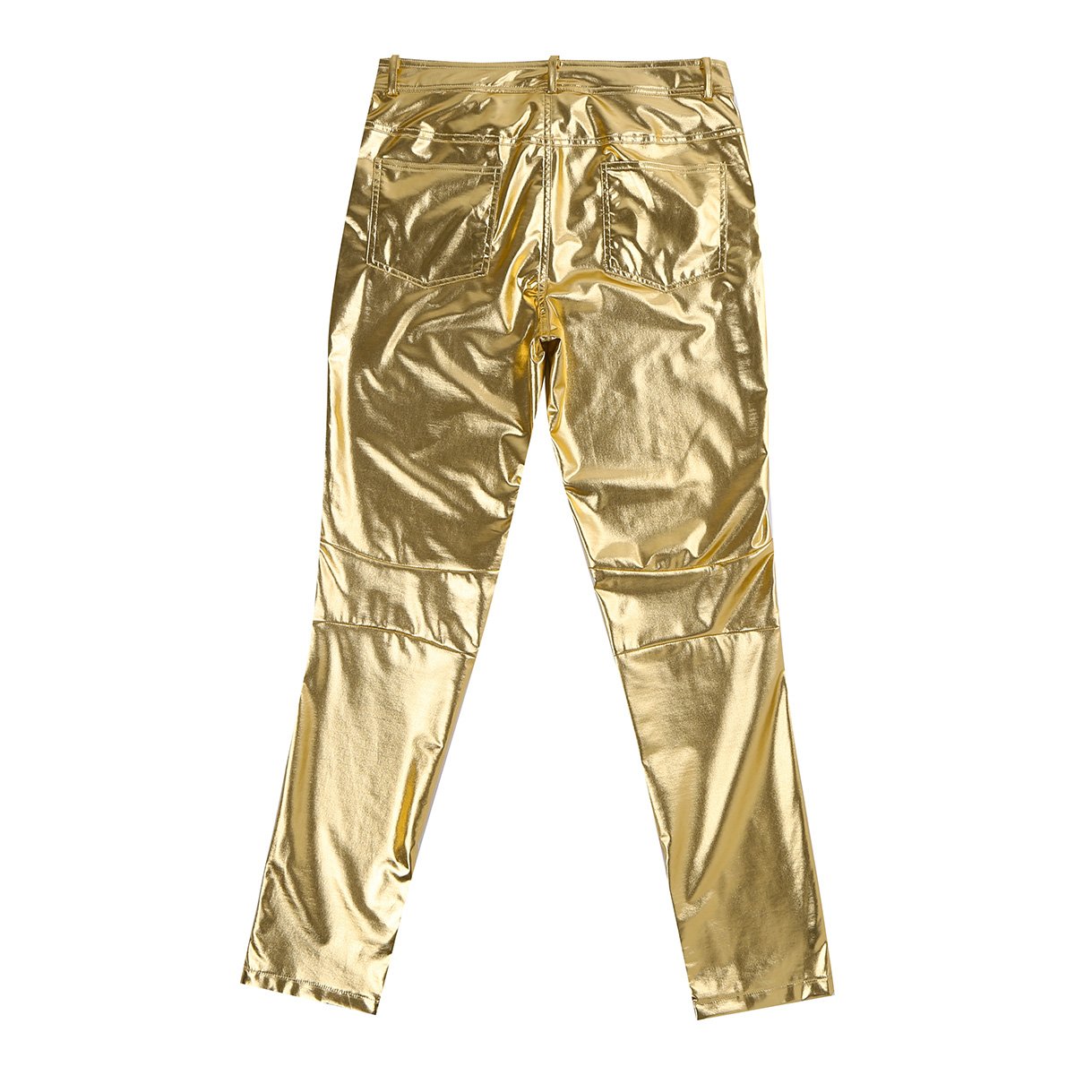 Ciclismo Freebily Pantalones Largos De Cuero De Imitacion Brillo