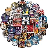 108 pcs/Pack Star Wars Theme Cool Vsco Sticker No Repetition Stickers Vinyl Skateboard Guitar Travel Case Sticker Water Bottle Laptop Luggage Bike Bicycle Stickers