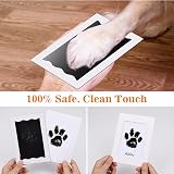 Nabance Paw Print Kit for Dogs & Cats with 3 Inkless Pads & Frames view 3