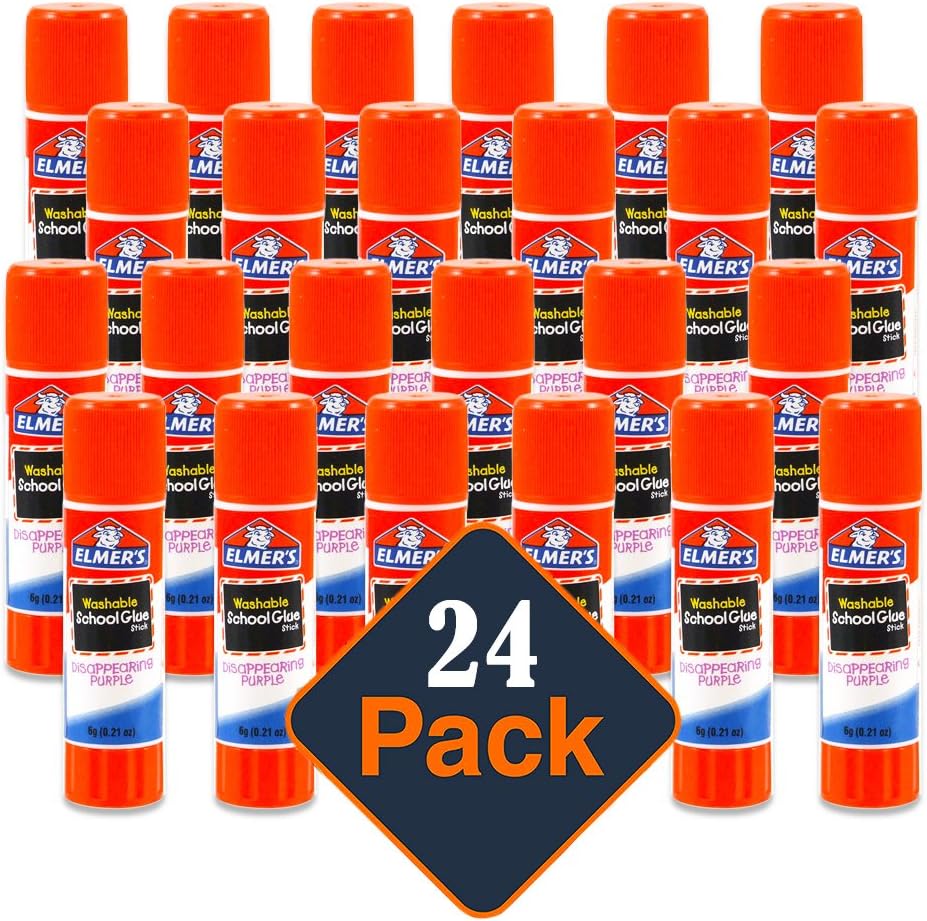Elmer's Non-Toxic Glue Stick (Disappearing Purple), 16 Count (16): Industrial & Scientific