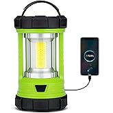 Camping Lantern 3000LM, LED Lanterns for Power Outages with 4400mAh Phone Charger, Impact-Resistant Rechargeable Lantern, 5 Light Modes Waterproof Lantern for Hurricane Emergency(Pale Green)