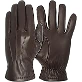 Pratt and Hart Chairman Ultra-Thin Cashmere Lined Touchscreen Leather Gloves Gift-Boxed