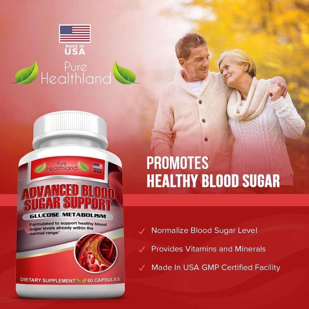 ADVANCED BLOOD SUGAR SUPPORT Helps Maintain Healthy Blood Sugar Levels Already Within The Normal Range, Contains Cinnamon, Bitter Melon, Gaggul, and Banaba