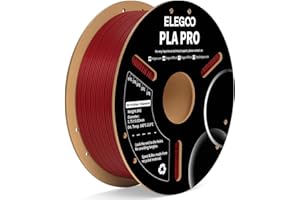 ELEGOO PLA PRO Filament 1.75mm Burgundy Red 1KG, 30-250mm/s Printing Speed Improved Rigidity 3D Printer Filament Dimensional Accuracy +/- 0.02mm, 1kg Spool (2.2lbs)