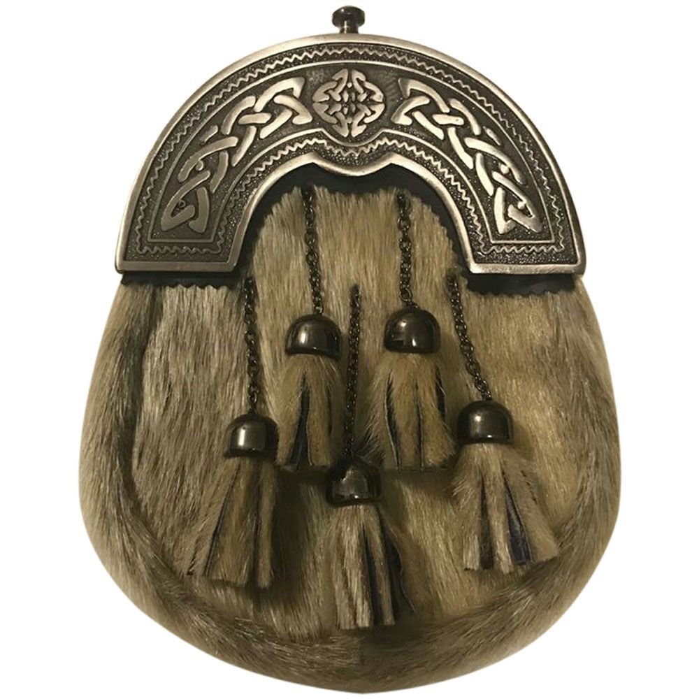 Men's Scottish Kilt Sporran Celtic Cantle Antique Finish/kilt Sporrans