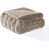 Modern Threads Water-Resistant Faux Rabbit Fur Pet Blanket for Dogs & Cats – Ultra-Soft Couch, Bed & Crate Protector, 30x40 Brown