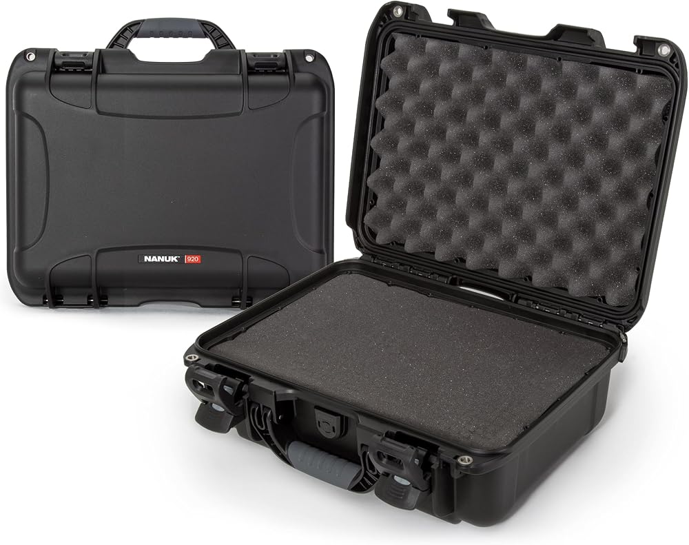 NANUK 920 Waterproof Hard Case with Foam Insert Black