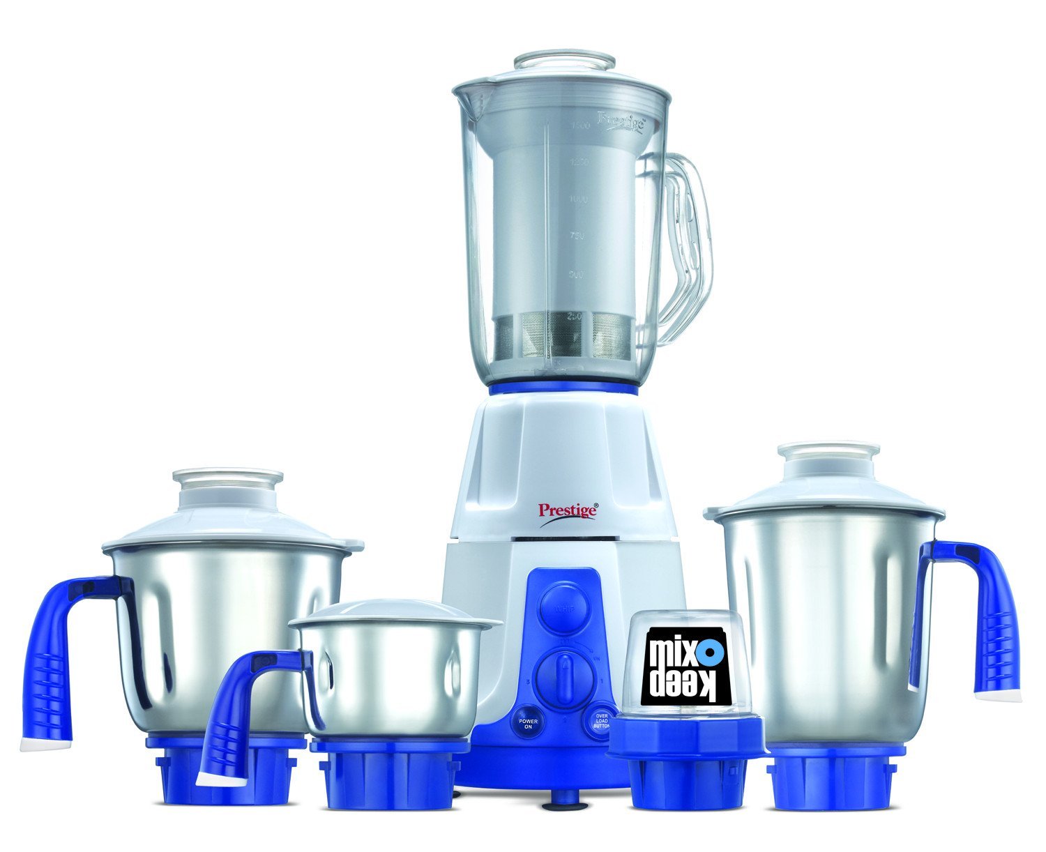 buy prestige deluxe plus vs 750 watt mixer grinder with 3 stainless steel jar 1 mix o keep jar 1 juice extractor online at low prices in india amazon in buy prestige deluxe plus vs 750 watt