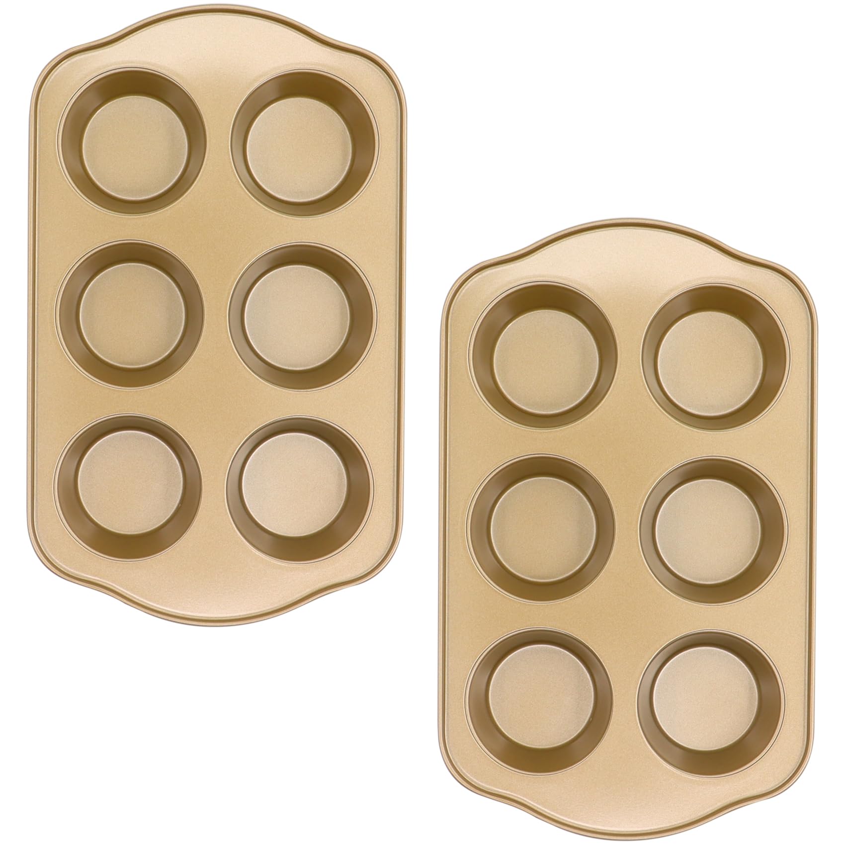 JOHO BAKING Nonstick 6 Cup Standard Muffin
