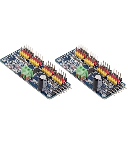PCA9685 16-Kanal 12-Bit PWM Servo Shield – I2C Modul Für Arduino & Raspberry Pi (1/2/5 Stück)