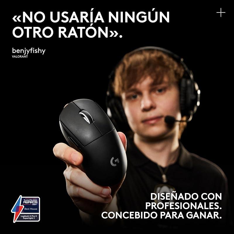 Pro X Superlight 2, Ratón inalámbrico para Gaming - Negro