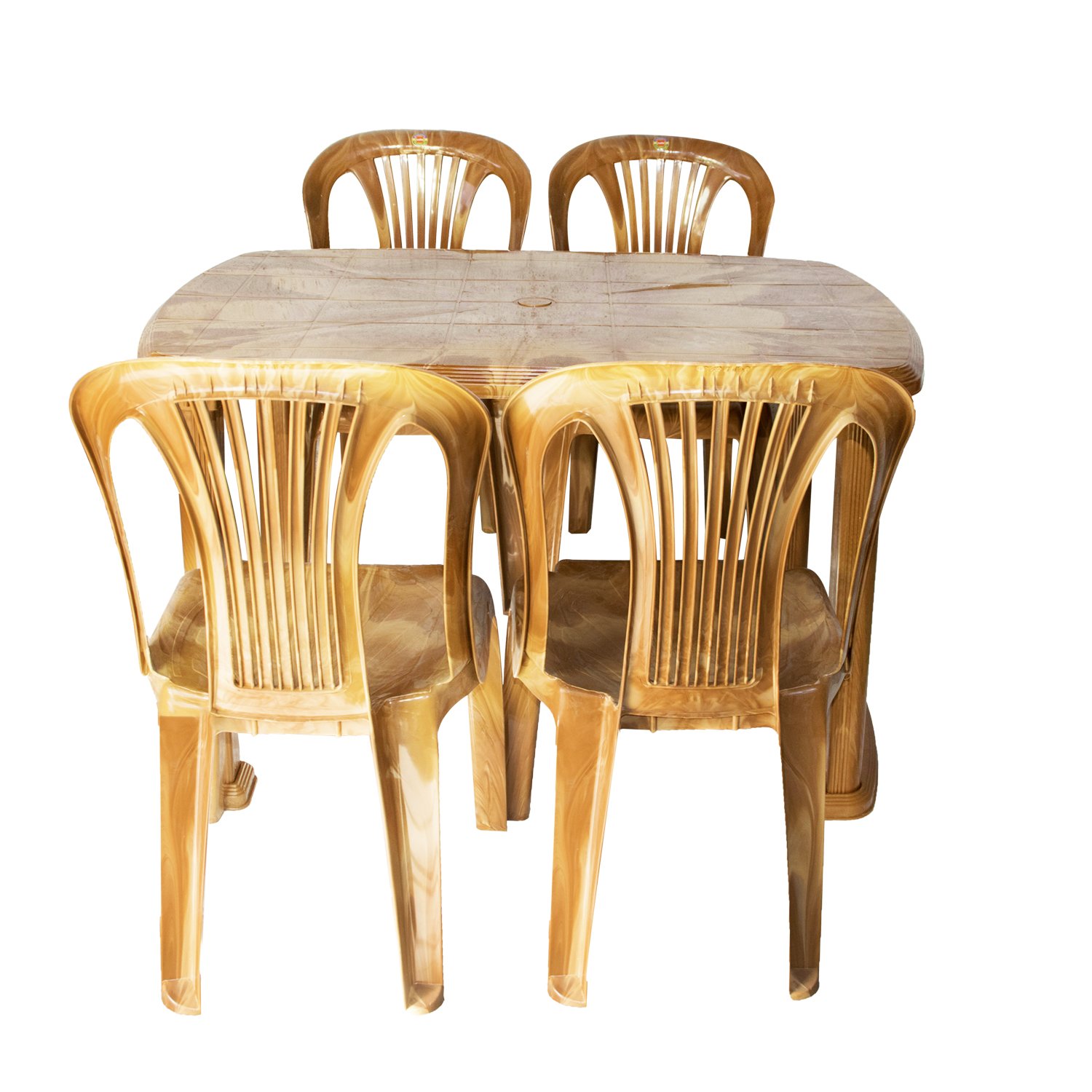 cello plastic 4 seater dining set