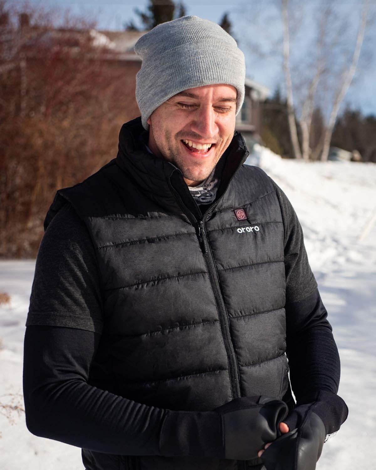 ORORO Men's Lightweight Heated Vest with Battery Pack at  Men’s Clothing store