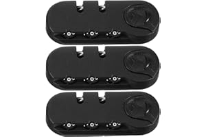 Alipis 3pcs Travel Padlocks for Luggage Combination Lock Zipper Lock Theft Protection Suitcase Backpack