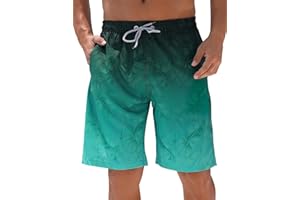 ELETOP Men's Swim Trunks Quick Dry Bathing Suit Swimming Board Shorts Mesh Lining Beach Swimwear