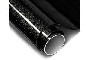 ColorFusion PPF by VViViD, Gloss Metallic Black Dry Apply PPF Vinyl Car Wrap Roll 1ft x 5ft