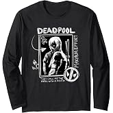 Marvel Studios Deadpool &amp; Wolverine Maximum Effort Chalk Art Long Sleeve T-Shirt