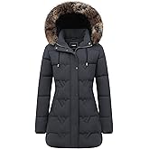 TYBBNY Women's Winter Coat Waterproof Long Insulated Parka with Detachable Hood