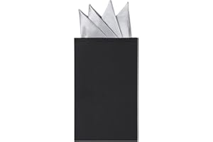 DEVPSISR Prefolded Pocket Square, Men's Suit Handkerchief Keeper