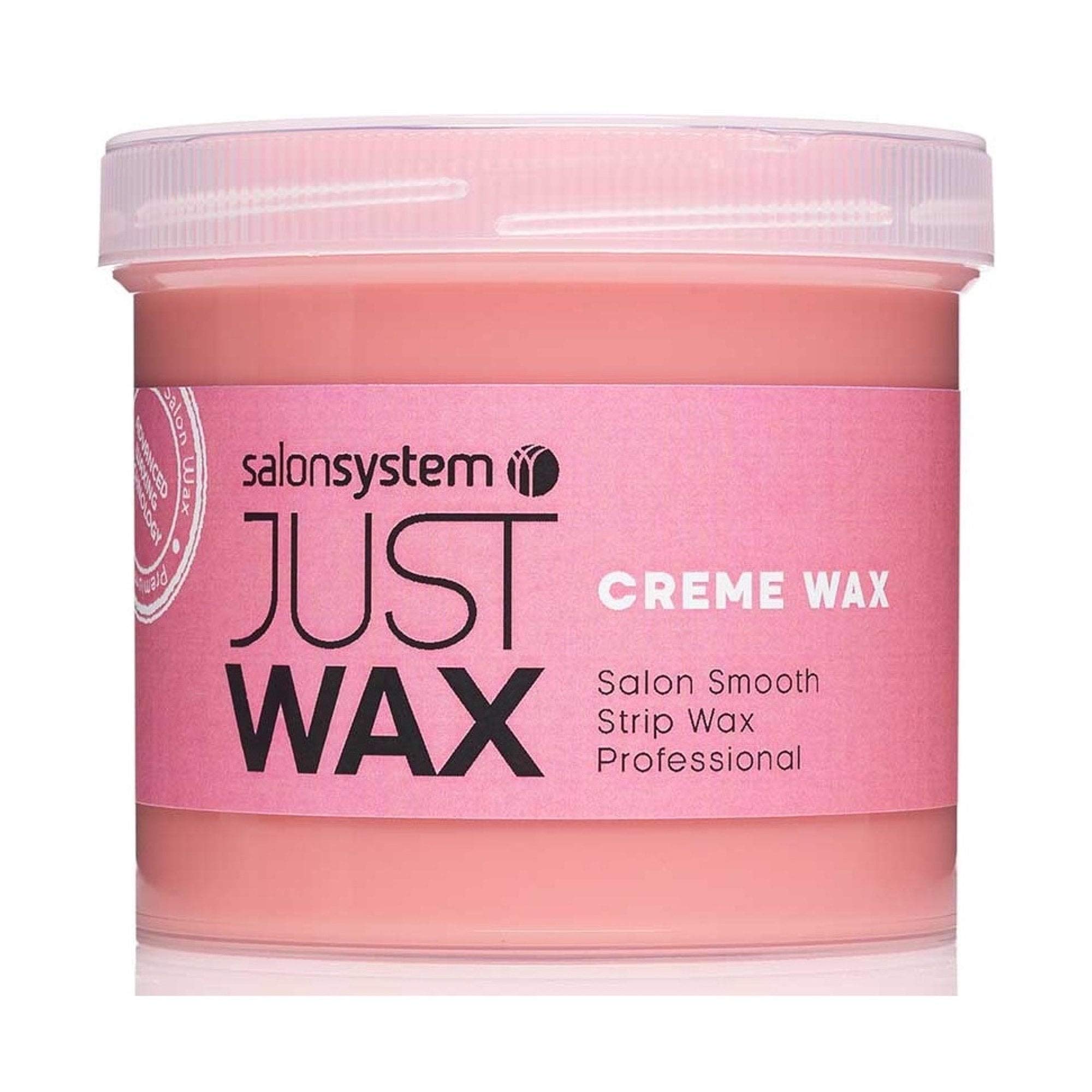 Salon System Just Wax Ideal Cream Wax for Short/Stubborn Hair 450g. 3 Pack