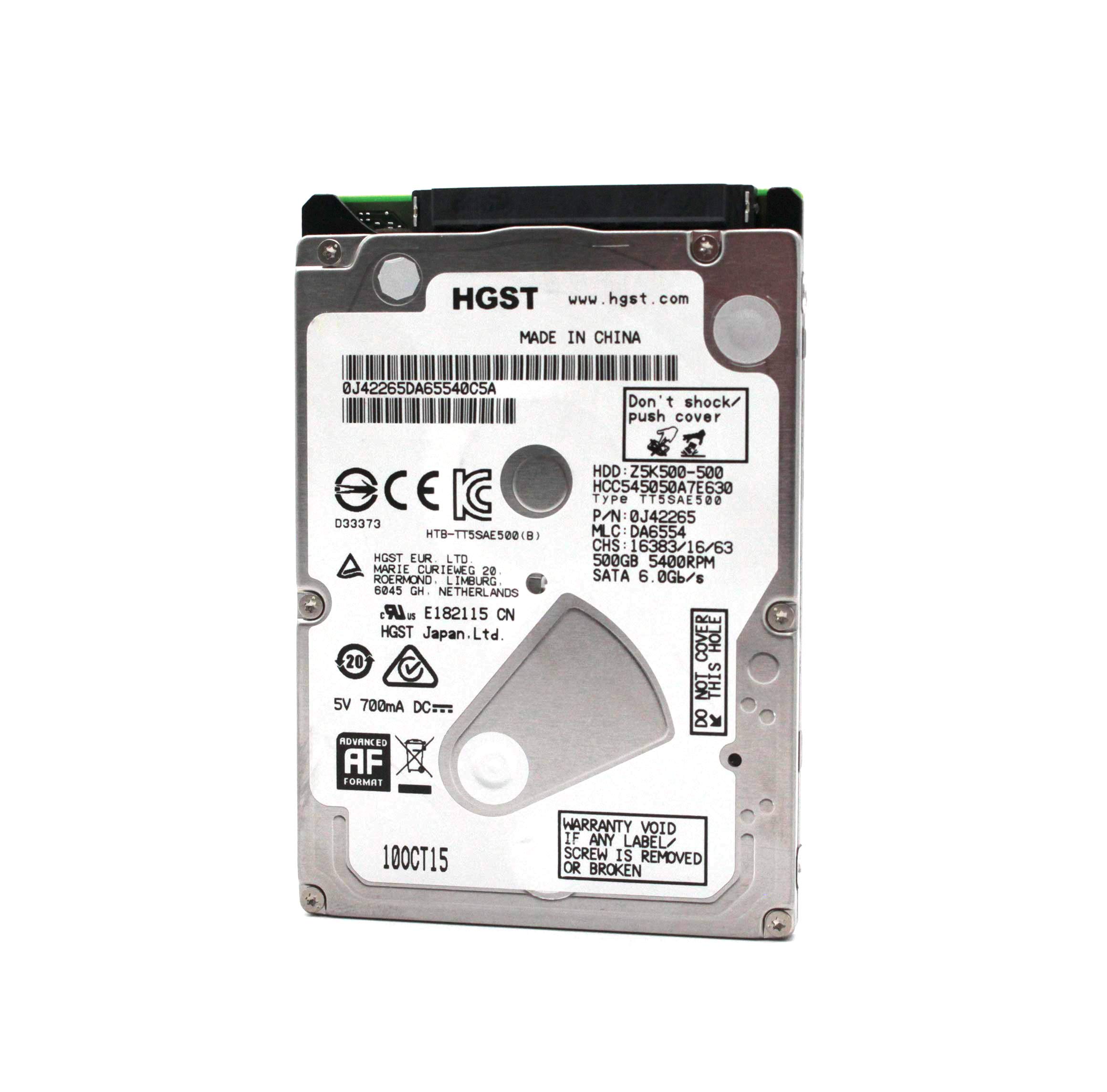 HGST Cinemastar Z5K500 HCC545050A7E630 Hard Drive 500 GB 5400 rpm SATA III 32 MB Cache 2.5 Inch