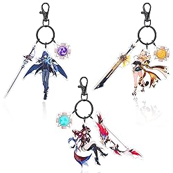 UTIEHD GI Character keychain set, 3pcs Acrylic
