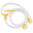 Medela Replacement Tubing, Compatible with New Pump in Style Hands-Free Breast Pump, Authentic Spare Breastpump Parts, Made Without BPA, 1 Set, Clear Yellow