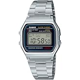 Casio A158WA Series | Unisex Digital Watch | Vintage | WR | 100 SEC Stop Watch | Daily Alarm | Regular Time Keeping: Hour, Minute, Second, PM, Date, Day | Led Light | 7 Yr Battery