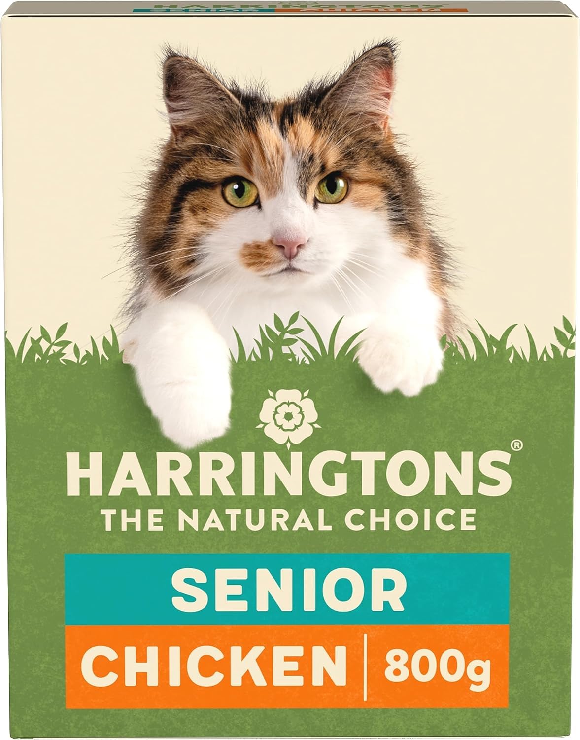 Harringtons Complete Senior Dry Cat Food Chicken 800g (Pack of 5) - Tasty Natural Goodness