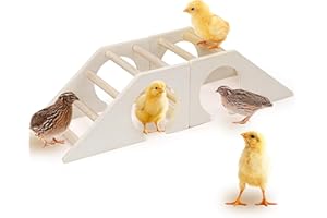 BYTEWAVE Chicken Perch - for Baby Chicks [No Assembly Required, Pine Wooden Easy to Clean] Chick Roosting Bar for Brooder, Baby Chick Toys, Chicks Play Structure, Suitable for Large Baby Birds