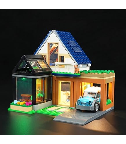 LEGO Set My City 60398 Casa de Familia e Carro Eletrico 462 peças