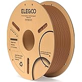 ELEGOO PLA Filament 1.75mm Brown 1KG, 3D Printer Filament Dimensional Accuracy +/- 0.02mm, 1kg Cardboard Spool(2.2lbs) 3D Printing Filament Fits for Most FDM 3D Printers