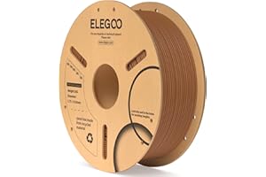 ELEGOO Filamento PLA de 1,75 mm, color café, 1 kg, filamento de impresora 3D, precisión dimensional +/- 0,02 mm, filamento de impresión 3D se adapta a la mayoría de impresoras 3D FDM