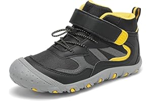Wolidio Kids Hiking Boots Boys Girls Outdoor Ankle Boots Anti Collision Hiking Shoes for Toddler/Little Kid/Big Kid