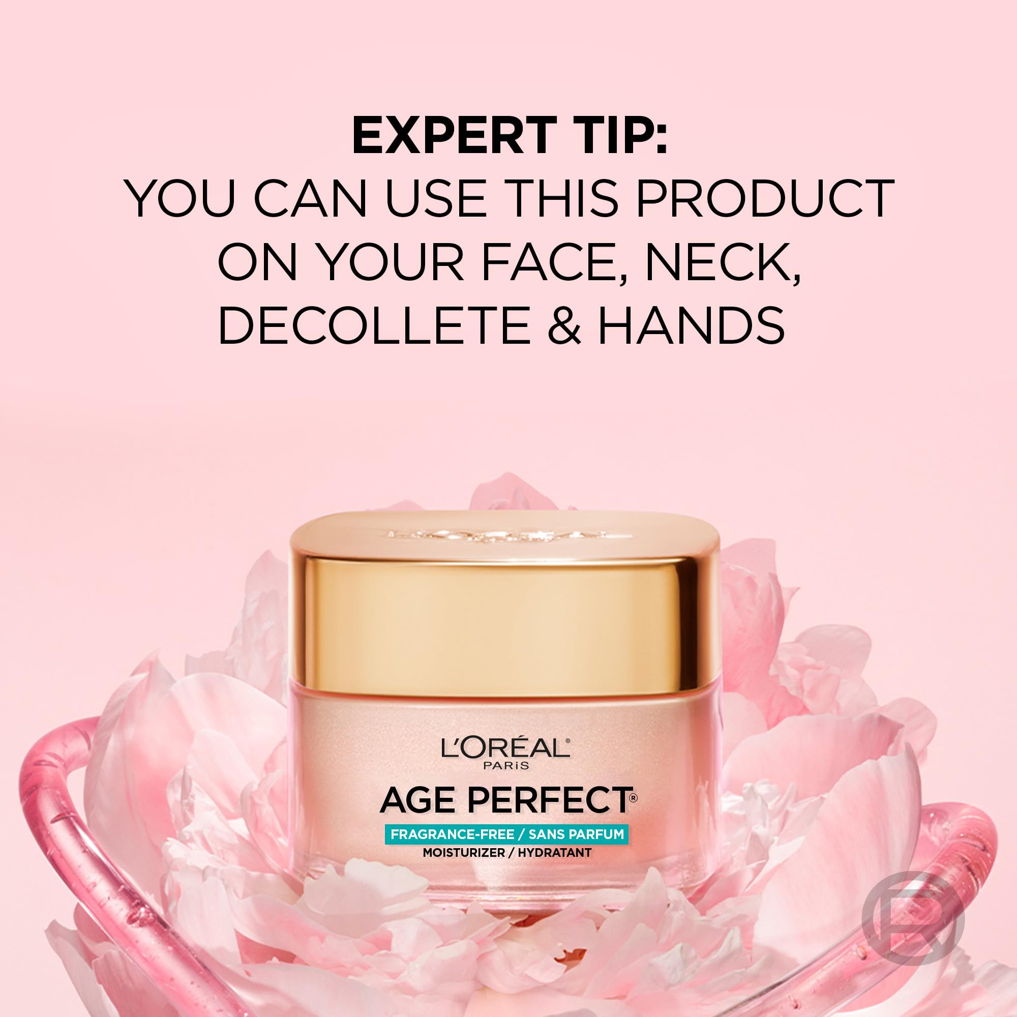 L’Oreal Paris Age Perfect Rosy Tone Anti-Aging Face Moisturizer, Renew & Revive Healthy Tone, Fragrance Free, 1.7 oz