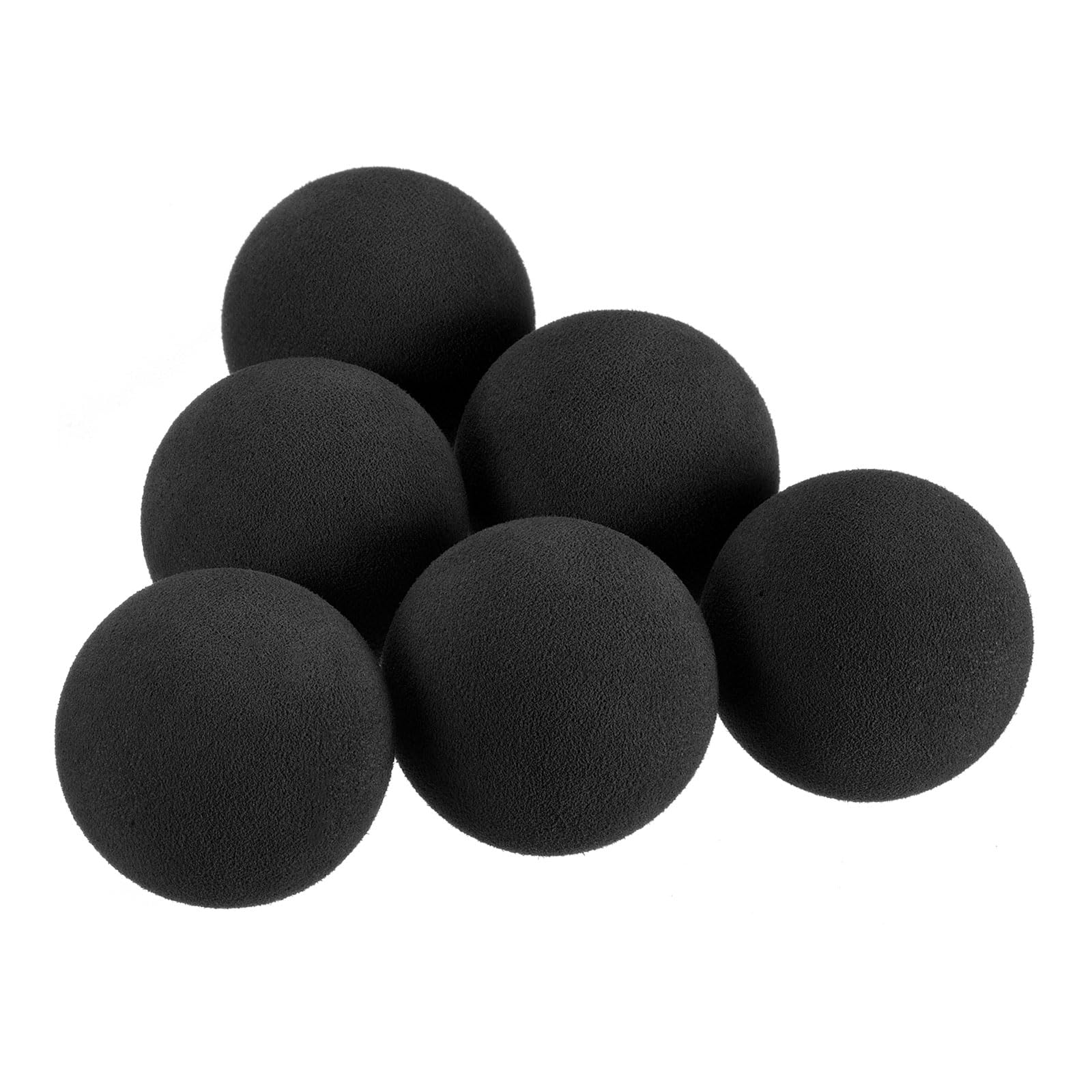 M METERXITY 20 Pack Golf Foam Balls - EVA Sponge Limited Flight Training Balls, Light & Soft, Apply to Indoor Training/Hitting Mat (42mm, Black)