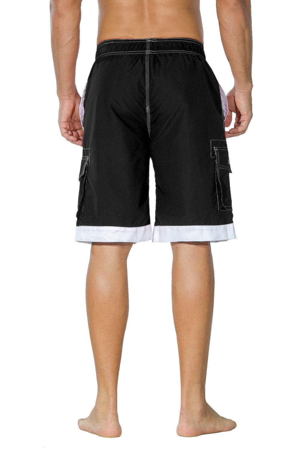 Nonwe Men's Surf Quick Dry Swim Trunks with Drawsting Beachwear Central