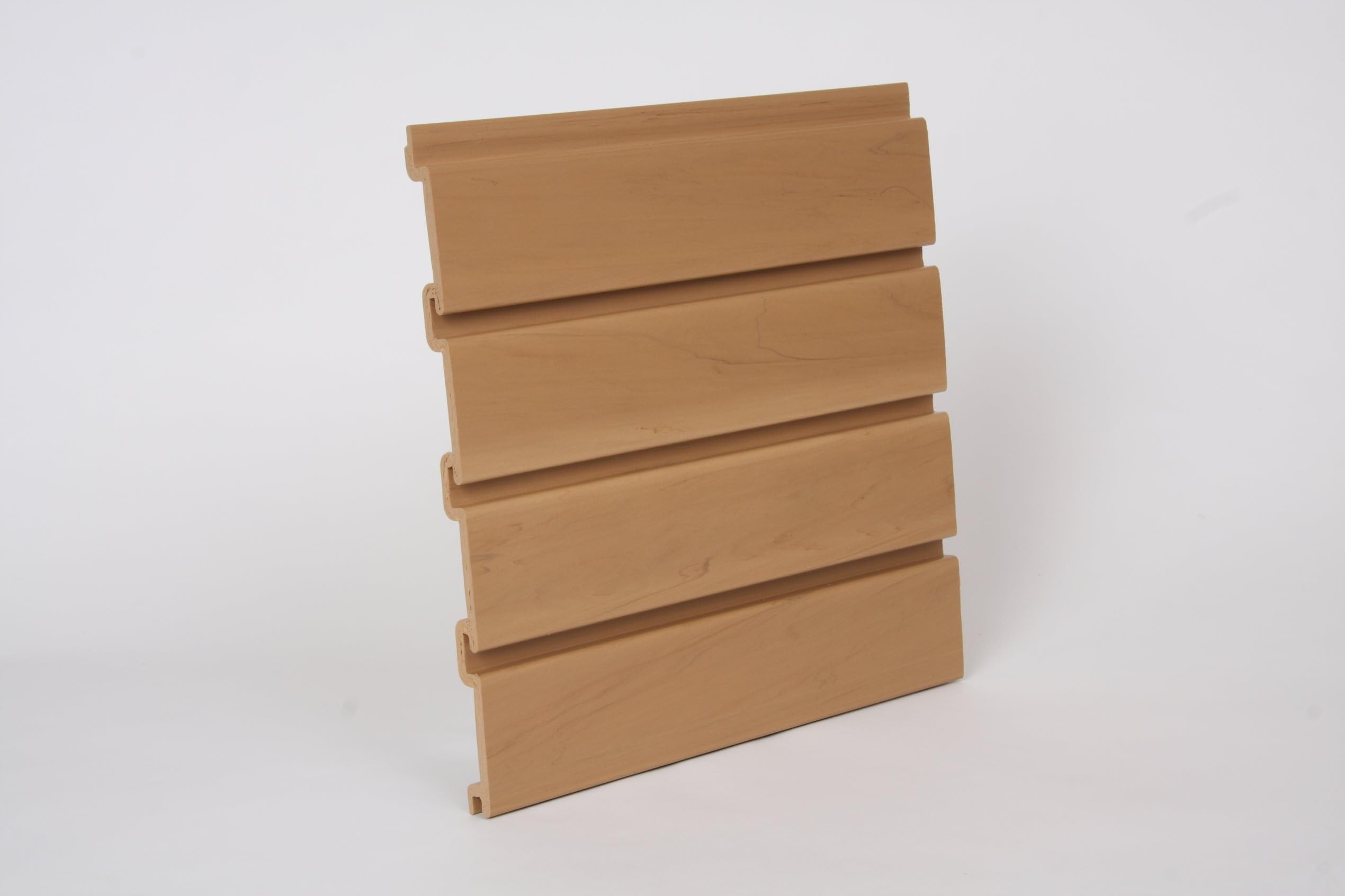 8 Pack Oak Color Handiwall 12 Inch x 4 Ft Wall Storage Starter Kit