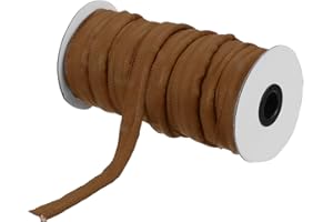 MECCANIXITY Piping Cord Trim 20 Yards 5/8 Inch Piping Tape for Sewing DIY Crafting Fabric Edge Trim Brown