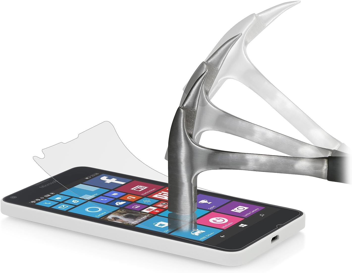 StilGut 2 x Tempered Glass Screen Protector for Microsoft Lumia 640