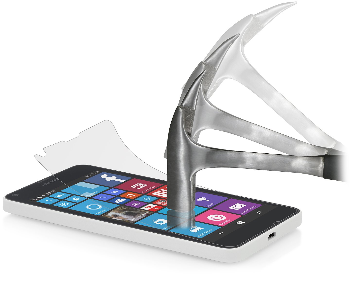 StilGut 2 x Tempered Glass Screen Protector for Microsoft Lumia 640