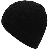 EASTER BARTHE Men & Women Cashmere Blend Beanie Hat Soft Lightweight Warm Winter Ribbed Cuffed & Cuffless Knit Beanie Hat