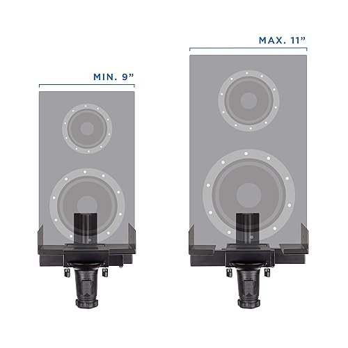 Side Clamping Monitor Speaker Wall Mount Mount-It! Speaker Wall