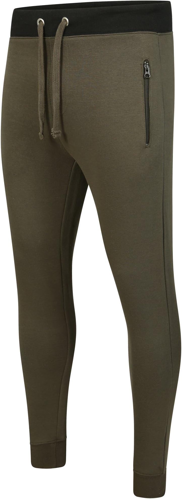 ENTT Mens Slim Fit Tracksuit Bottoms, Fitness Apparel, Drawstring Gym Apparel Jogging Zip Pocket Mens Joggers Casual Pants Sport Trousers Men, Running Fleece Trousers Sweatpants Slim Fit