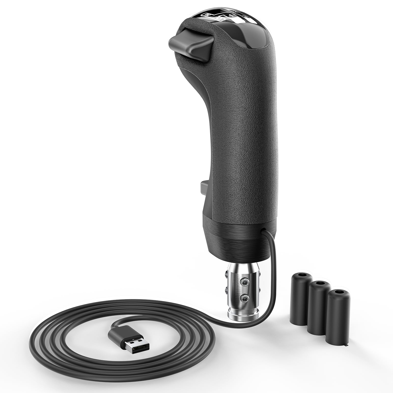 Photo 1 of USB American Truck Simulator Shifter, Gearshift Knob Fit for ATS & ETS2 Games, PC Sim Shifter Compatible with Logitech G25 G27 G29 G920 Thrustmaster TH8A Fanatec