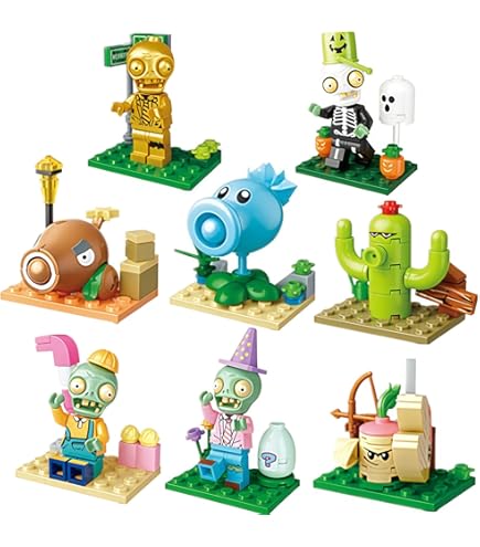 Amazon.com: JHESAO Plants and Zombies Toys Action Figures Puzzles
