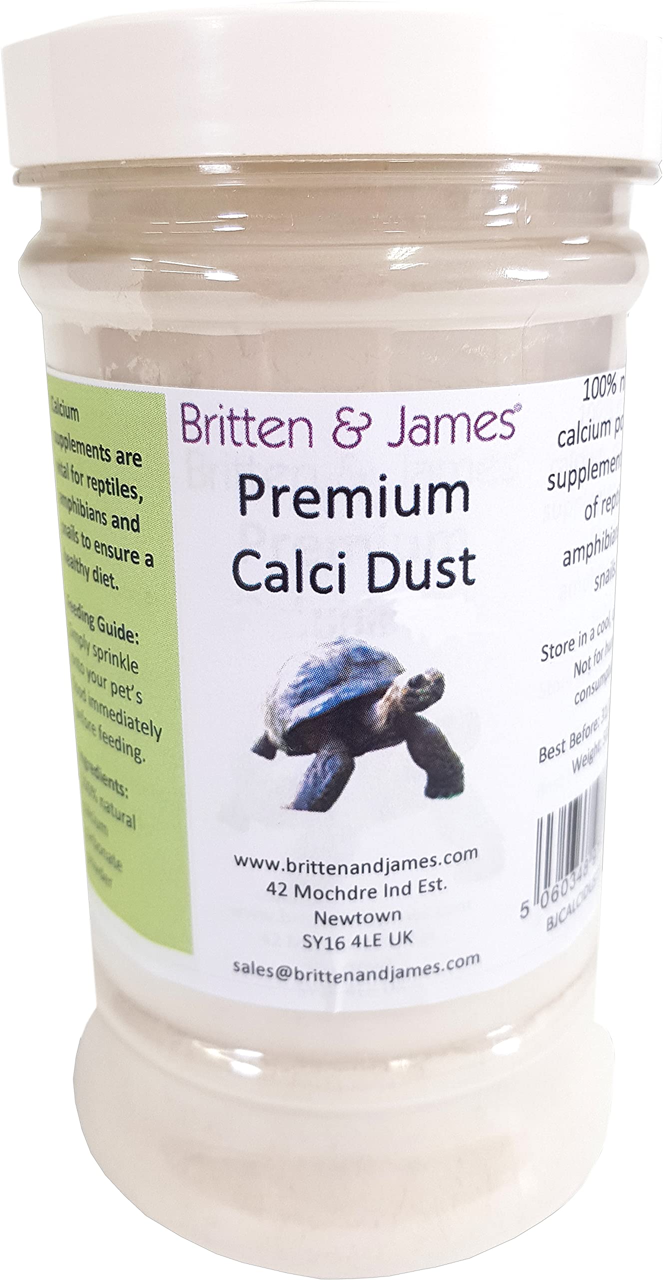 Calci Dust Natural Food Supplement for Reptiles and Amphibians by Britten and James (500g)