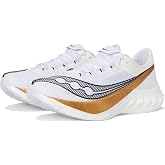 Saucony Men's Endorphin Pro 4 Sneaker, White/Gold, 12